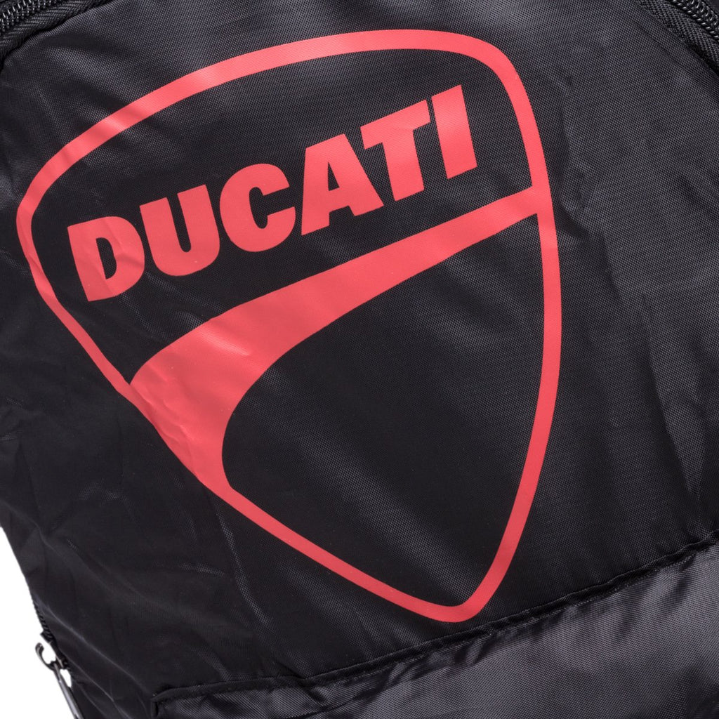 Zaino foldable nero in nylon Ducati