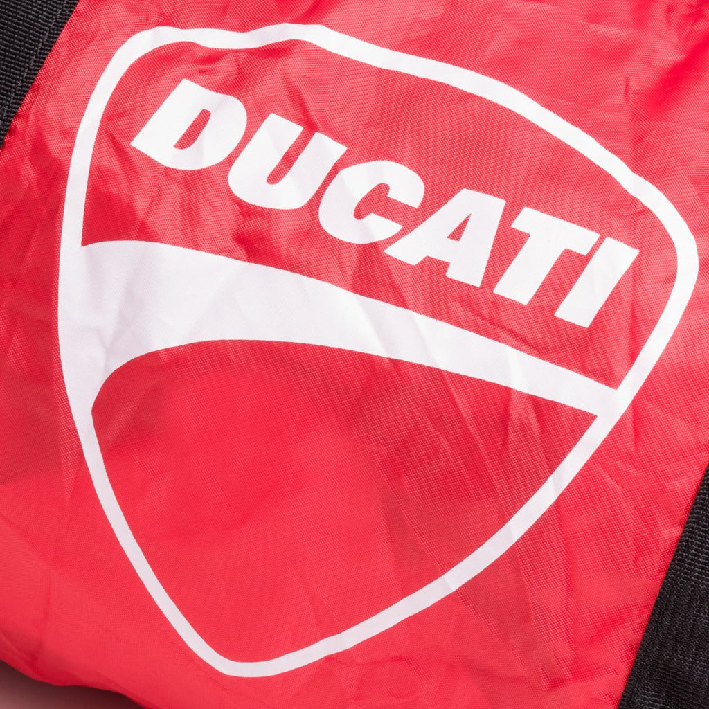 Borsone foldable rosso in nylon Ducati