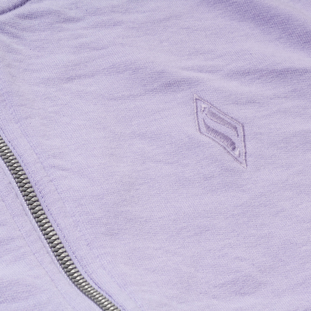 Felpa full-zip lilla da donna Skechers The Hoodless Hoodie Diamond Jacket