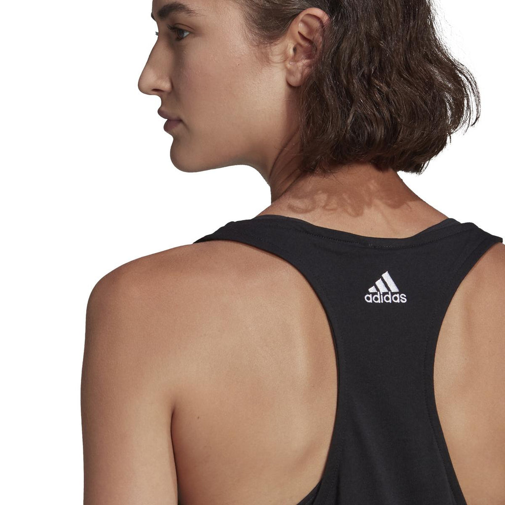 Canotta nera adidas LOUNGEWEAR Essentials Loose Logo