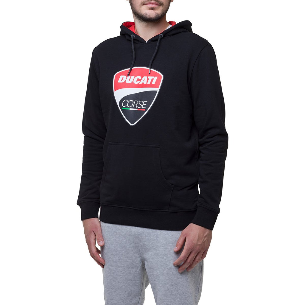 Felpa con cappuccio nera Ducati Corse Austin