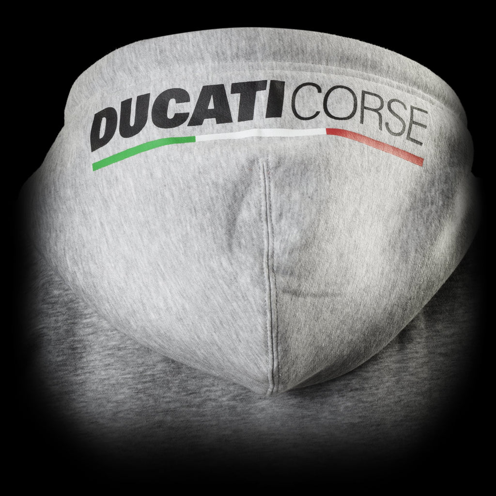 Felpa con cappuccio grigia Ducati Corse Austin