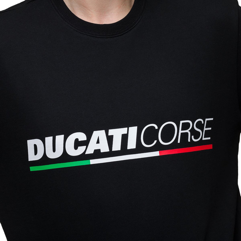 Felpa girocollo nera Ducati Corse Alvar