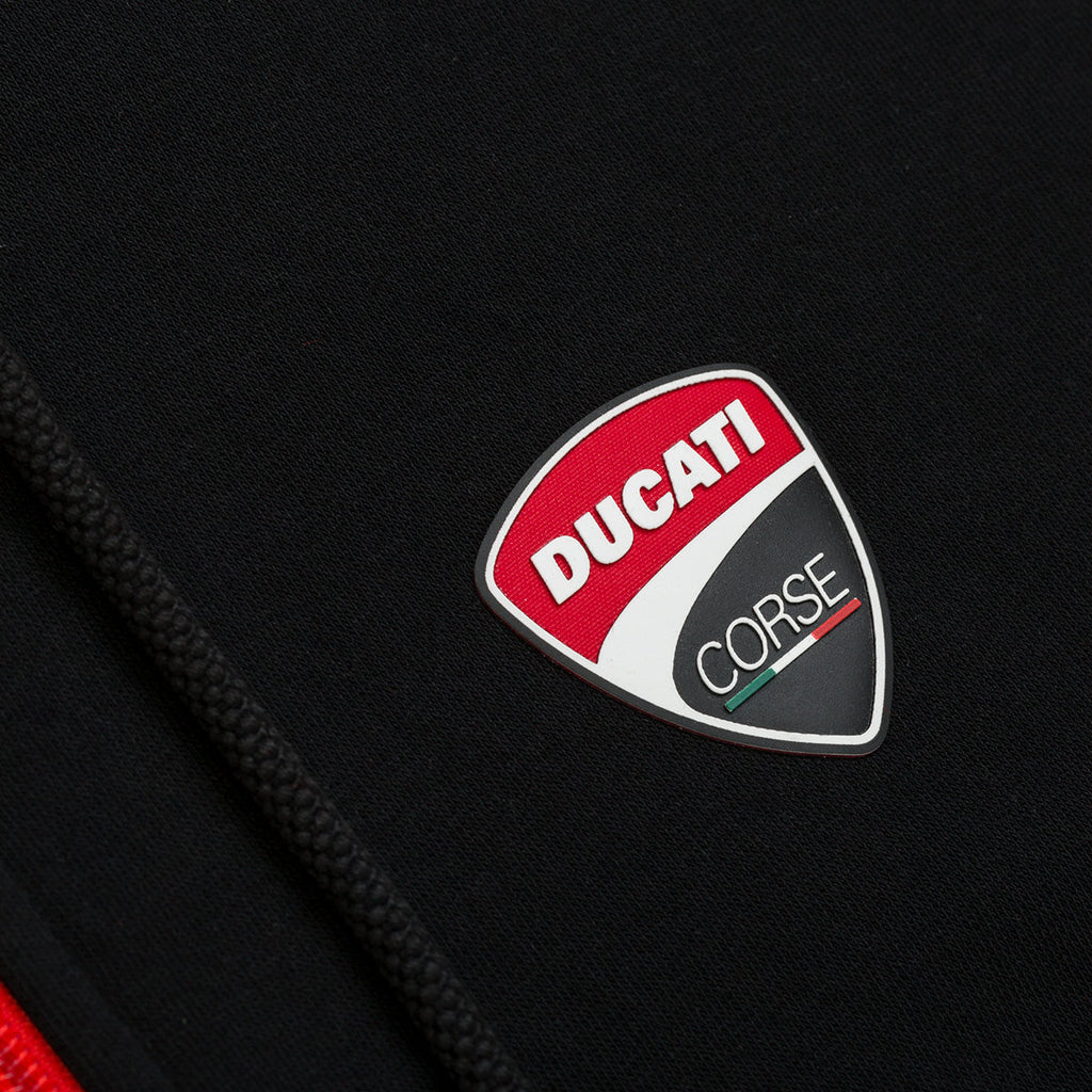 Felpa con cappuccio full-zip nera Ducati Corse Arthur