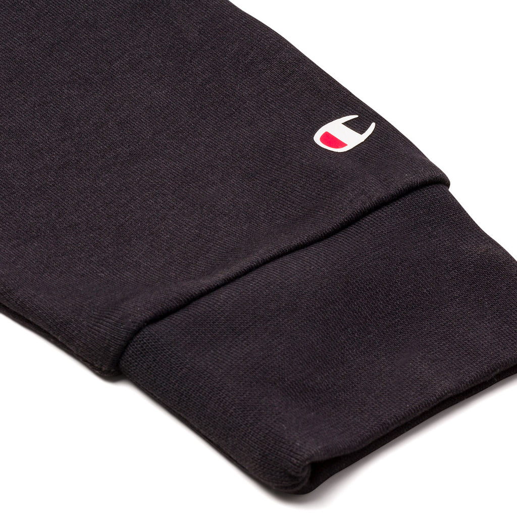 Felpa con cappuccio nera da uomo Champion