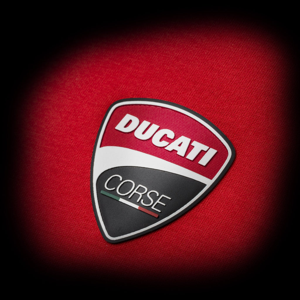 T-shirt rossa con badge Ducati Corse Agar