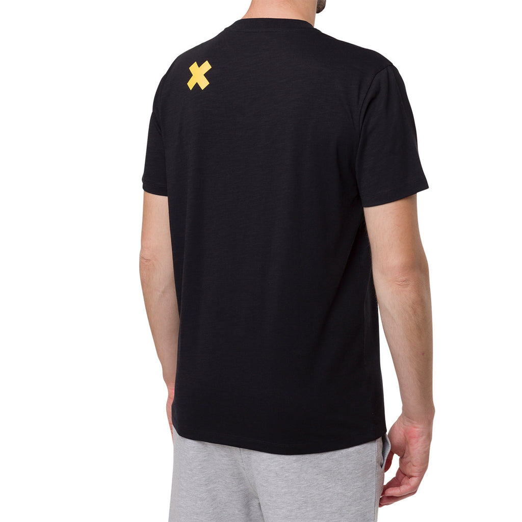 T-shirt nera da uomo con logo sul petto Scrambler Ducati