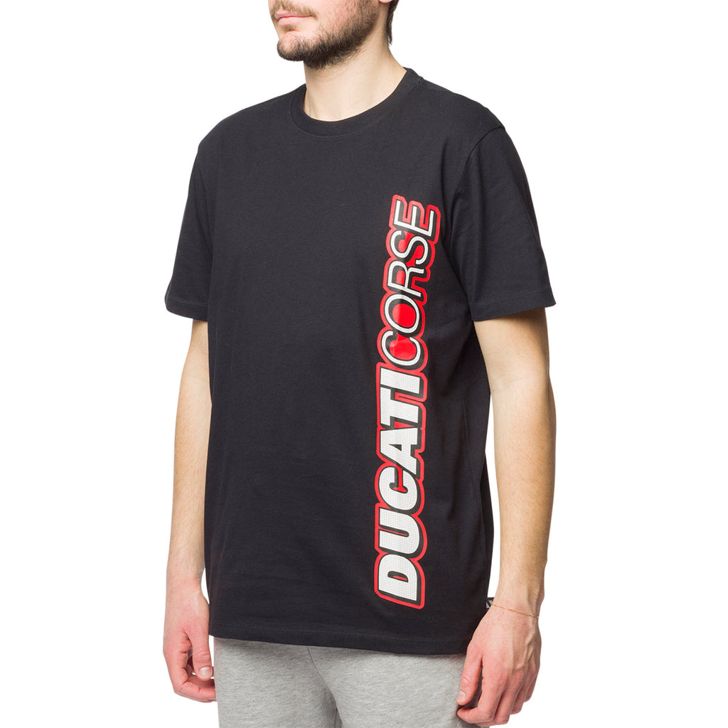 T-shirt nera da uomo con logo Ducati Corse Sidecar