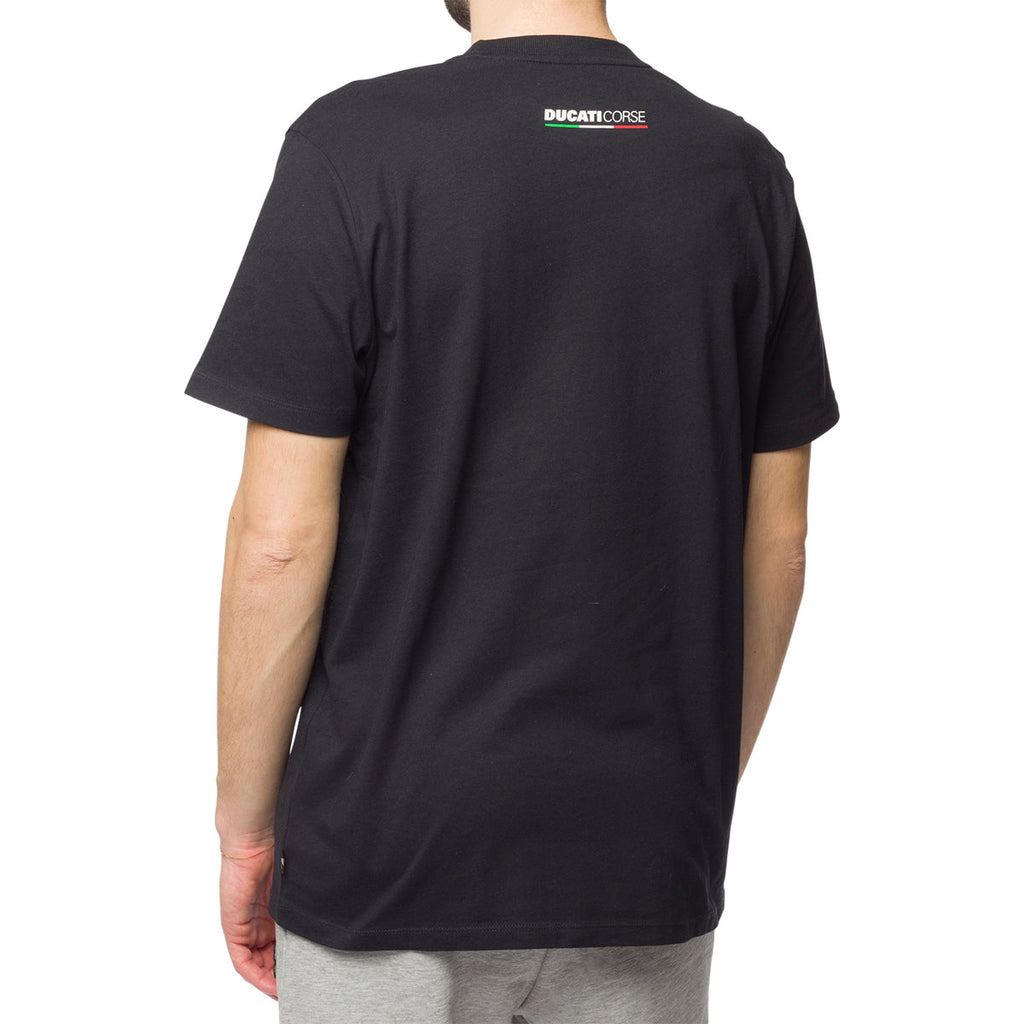 T-shirt nera da uomo con logo Ducati Corse Sidecar