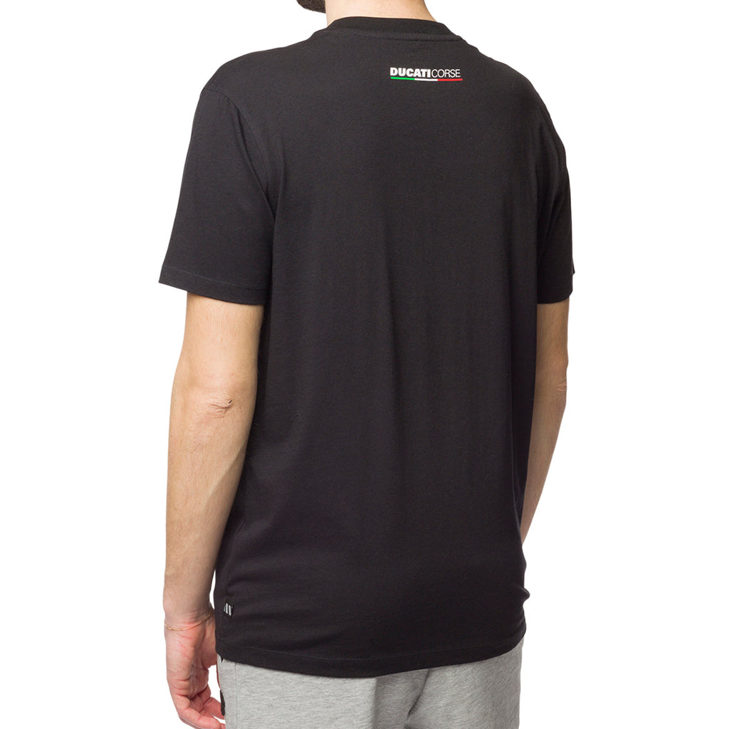 T-shirt nera da uomo con logo Ducati Corse Edo 2