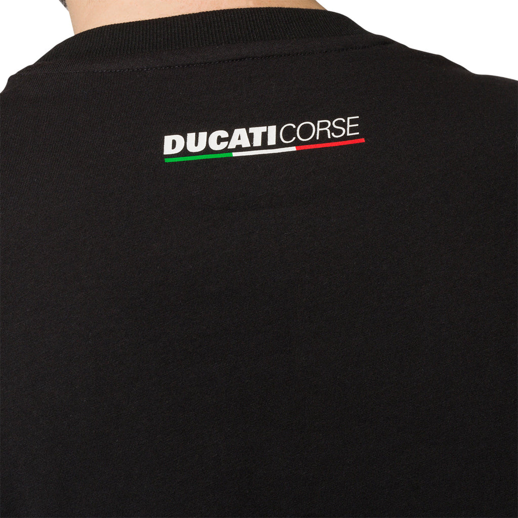 T-shirt nera da uomo con logo Ducati Corse Edo 2