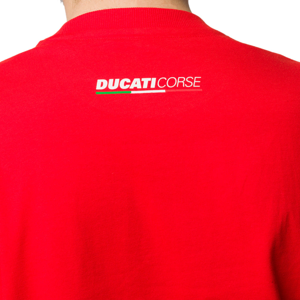 T-shirt rossa da uomo con logo Ducati Corse Edo 2