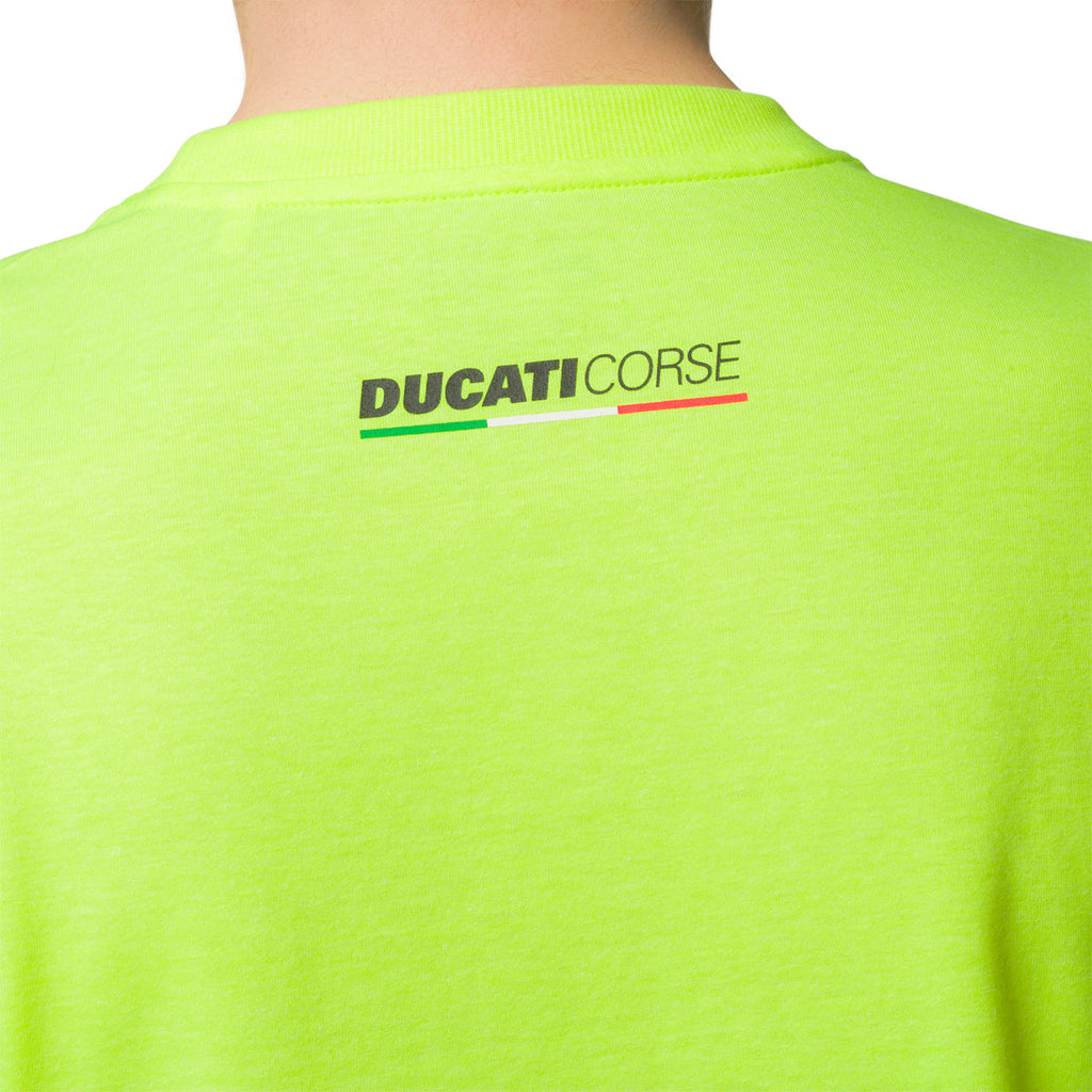 T-shirt giallo fluo da uomo con logo camouflage Ducati Corse Ero 2