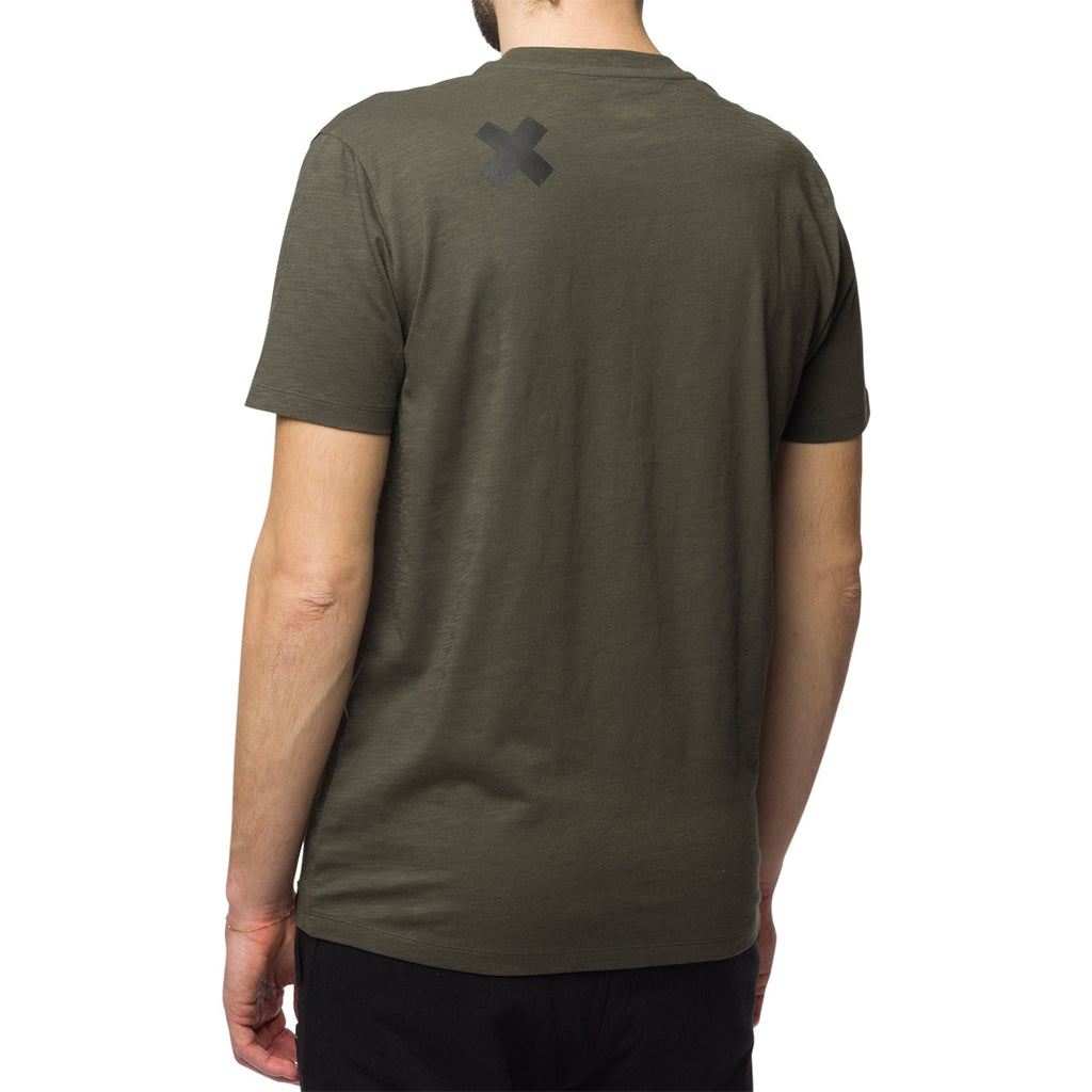 T-shirt verde da uomo con logo sul petto Scrambler Ducati T-Bite