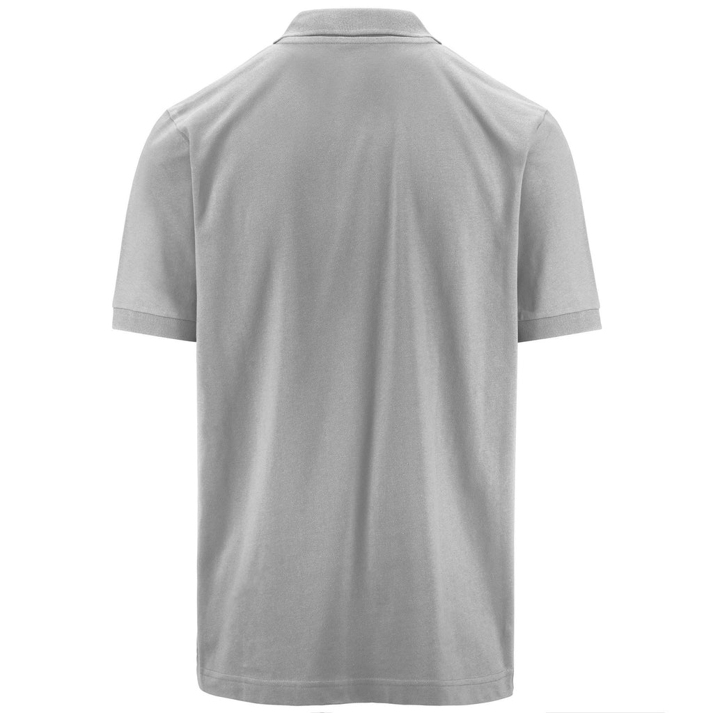 Polo grigia da uomo con logo ricamato Kappa Life MSS