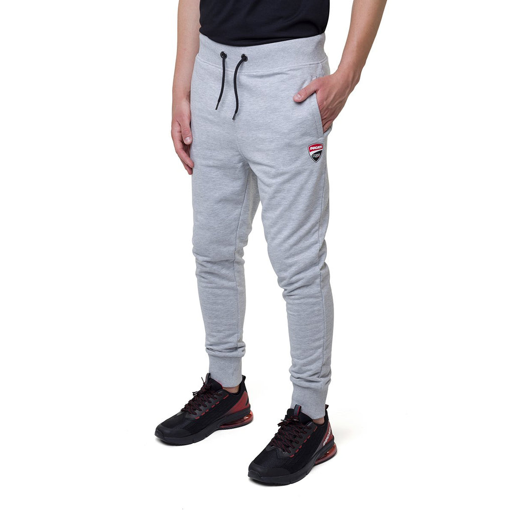 Pantaloni joggers grigi con badge Ducati Corse Andy