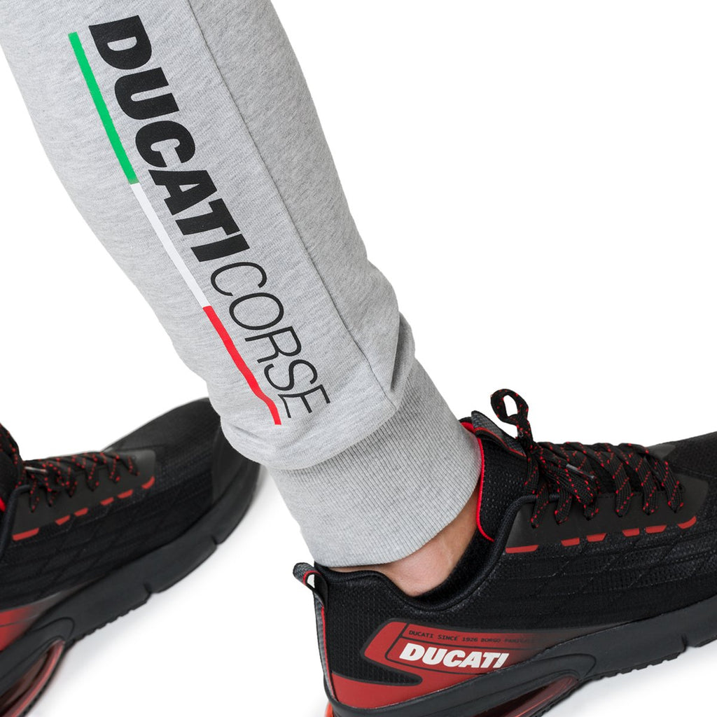 Pantaloni joggers grigi con badge Ducati Corse Andy