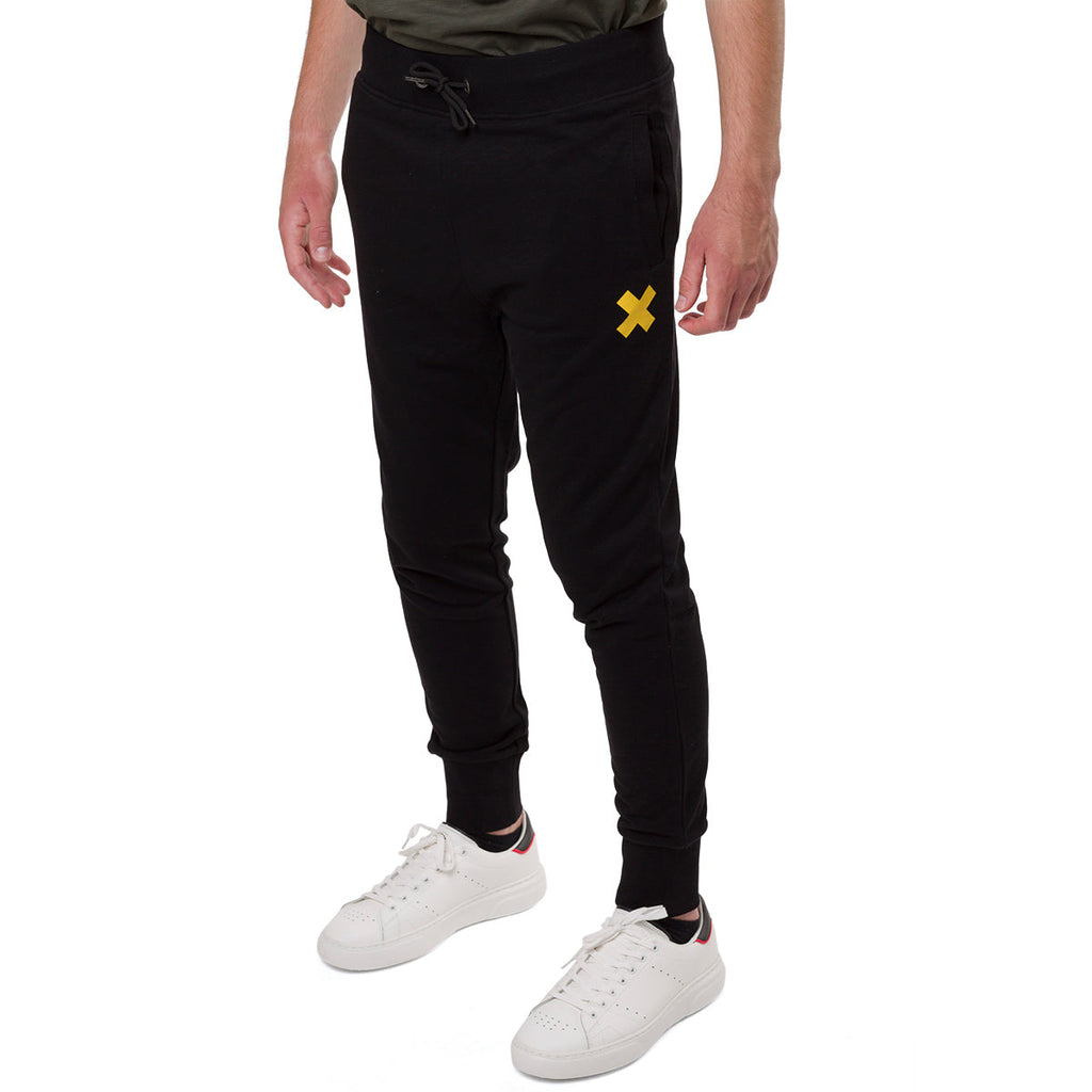 Pantaloni joggers neri da uomo con logo Scrambler Ducati