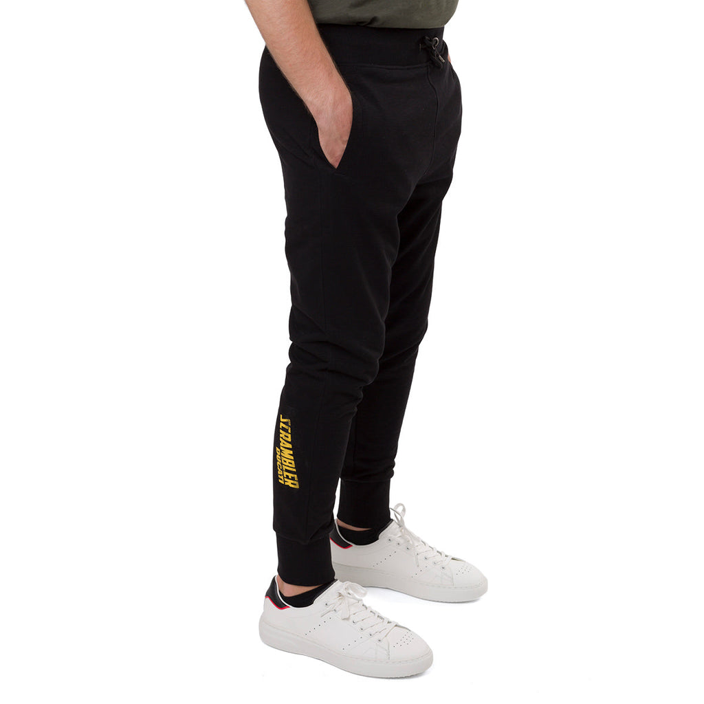 Pantaloni joggers neri da uomo con logo Scrambler Ducati