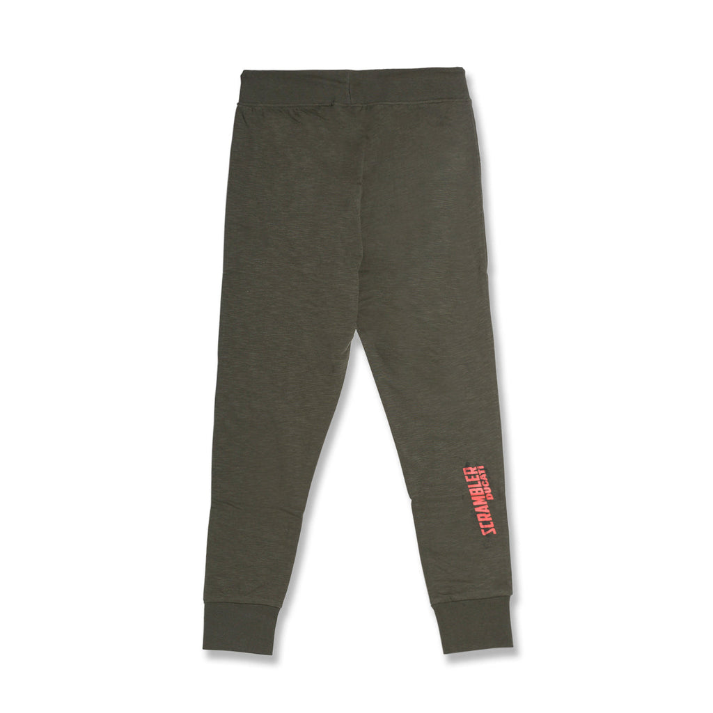 Pantaloni joggers verde militare da uomo con logo Scrambler Ducati