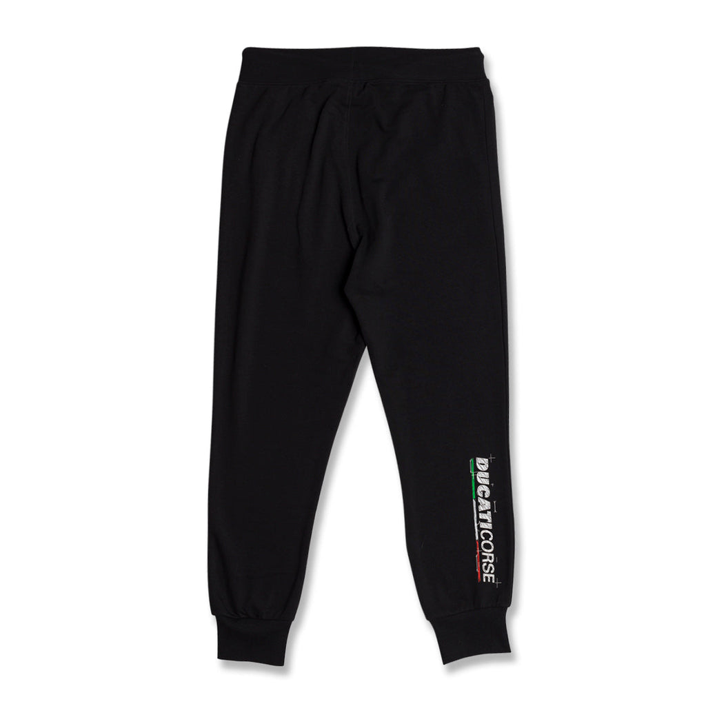 Pantaloni joggers neri da uomo con logo Ducati Corse Agar Trainer