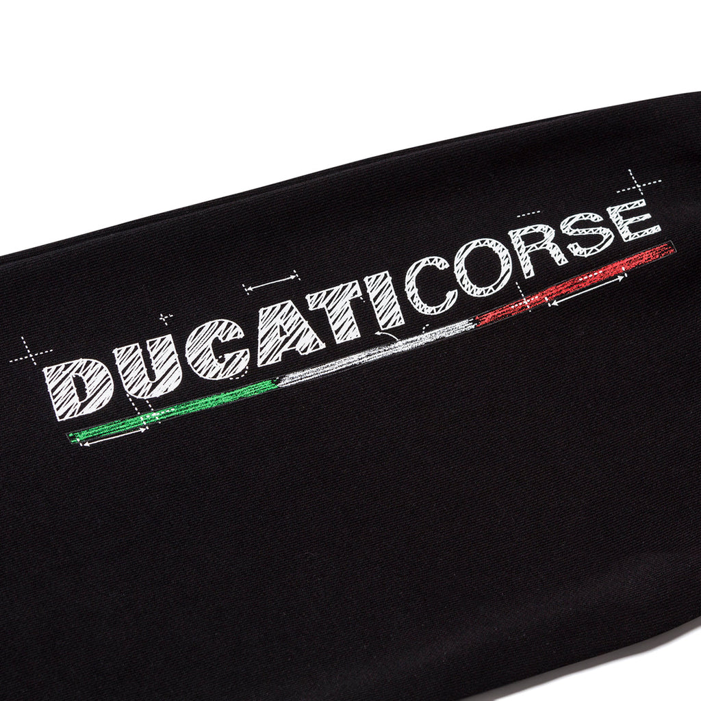 Pantaloni joggers neri da uomo con logo Ducati Corse Agar Trainer