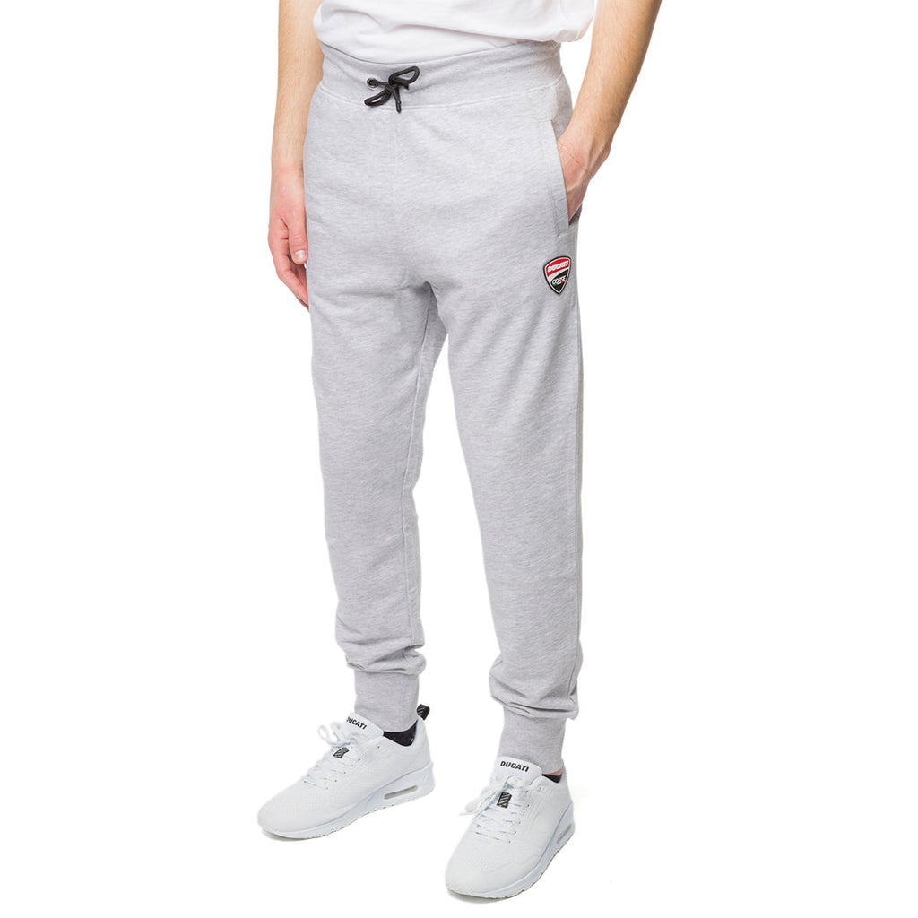 Pantaloni joggers grigi da uomo con logo Ducati Corse Agar Trainer