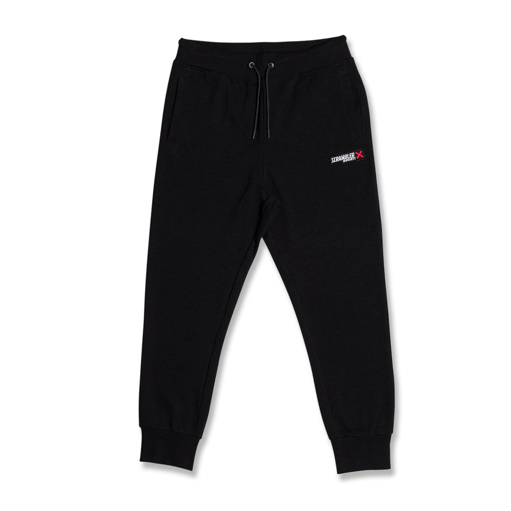 Pantaloni joggers neri da uomo con logo Scrambler Ducati Cargo X