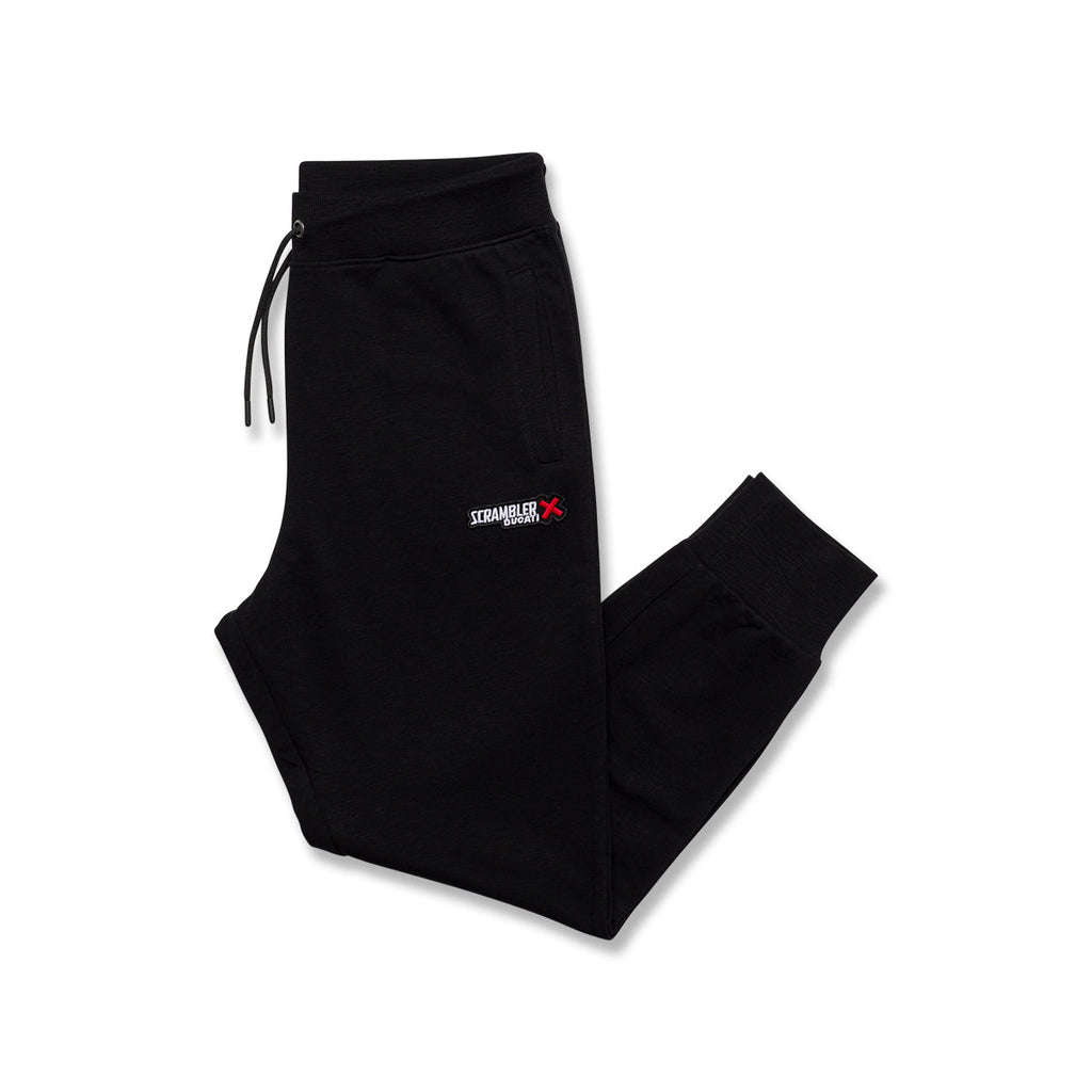 Pantaloni joggers neri da uomo con logo Scrambler Ducati Cargo X