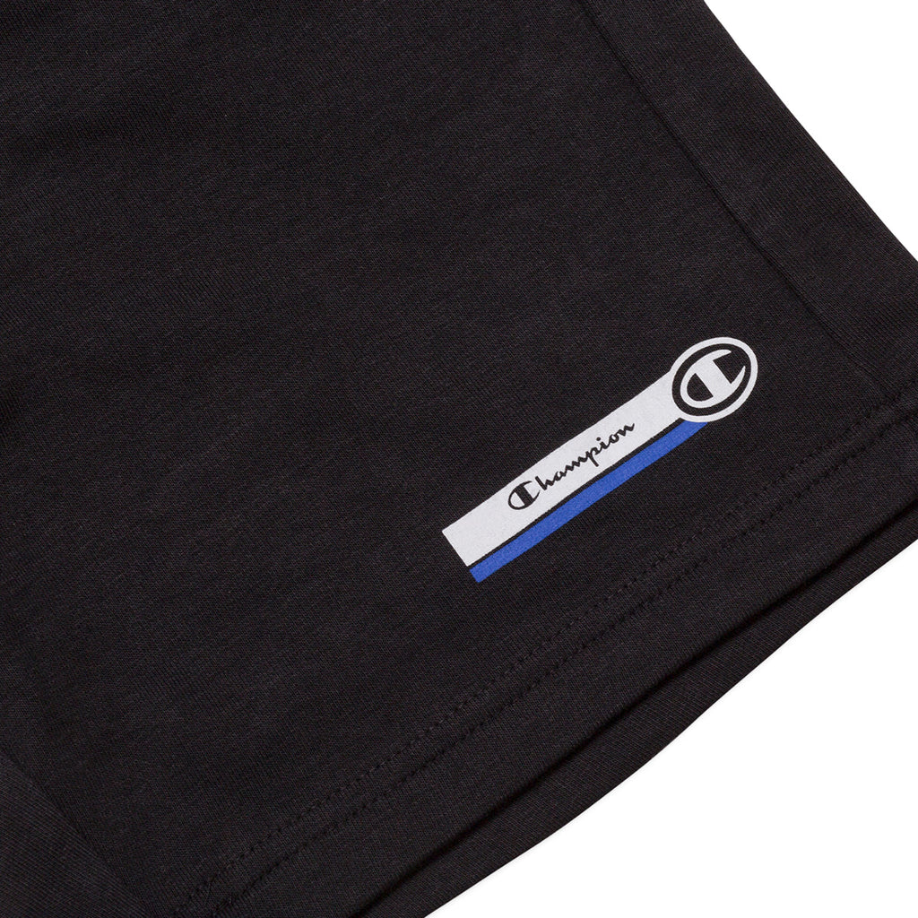 Pantaloncini neri da uomo con logo Champion