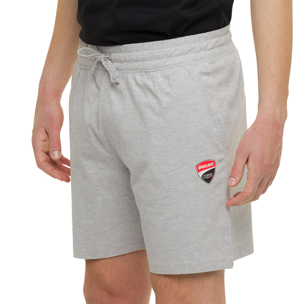 Pantaloncini grigi da uomo con logo Ducati Corse Erminio