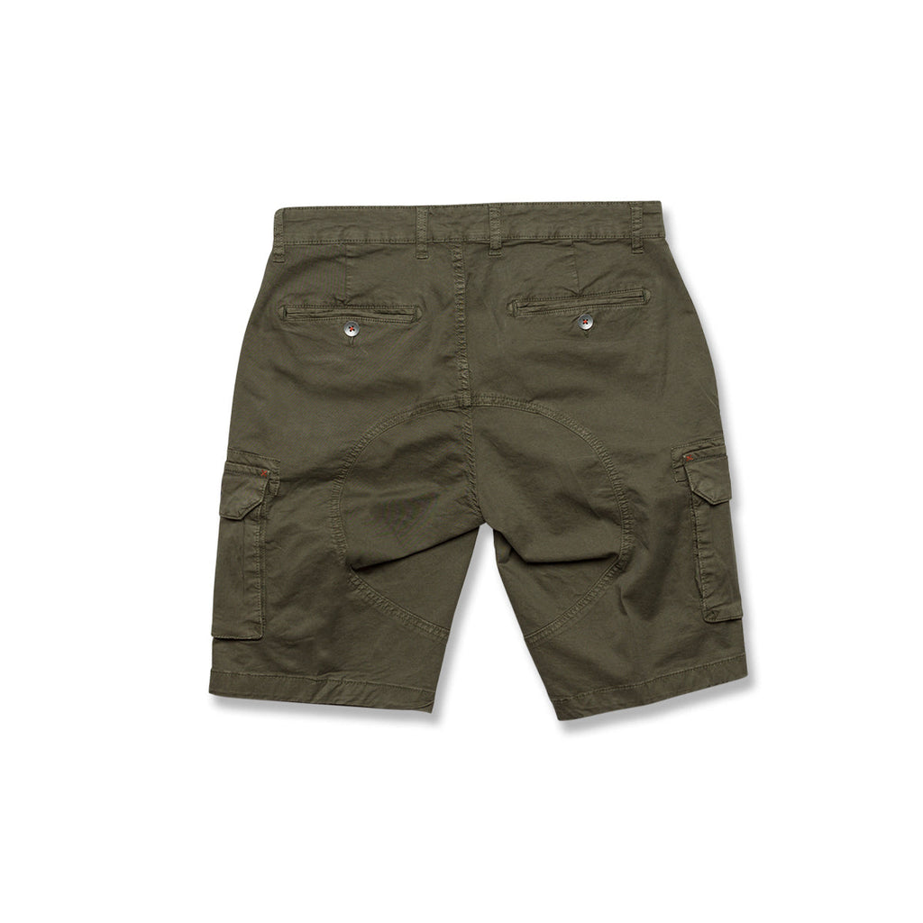 Pantaloncini bermuda verde militare da uomo con tasconi Scrambler Ducati X Cargo Shorts