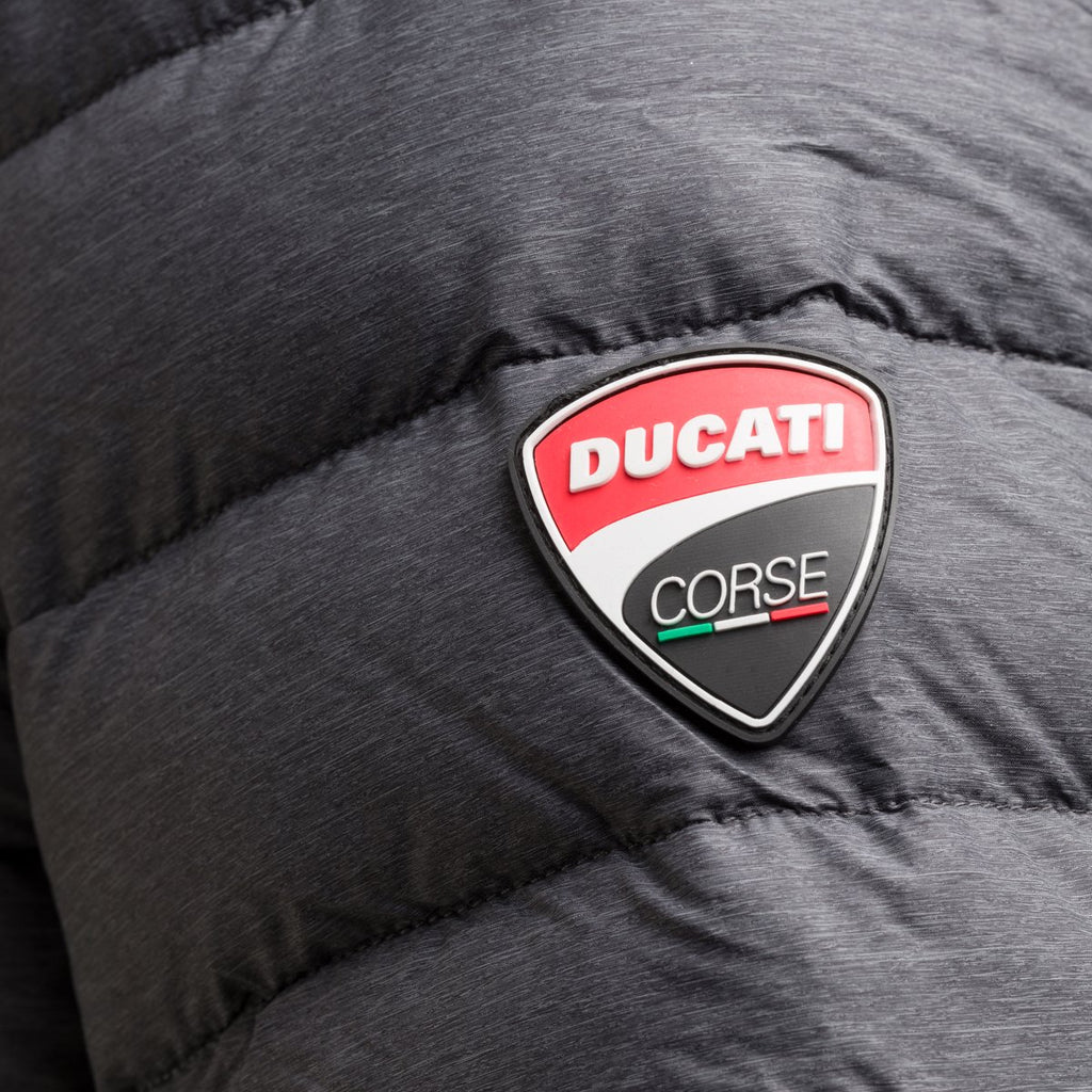 Piumino grigio con badge Ducati Corse Anthony