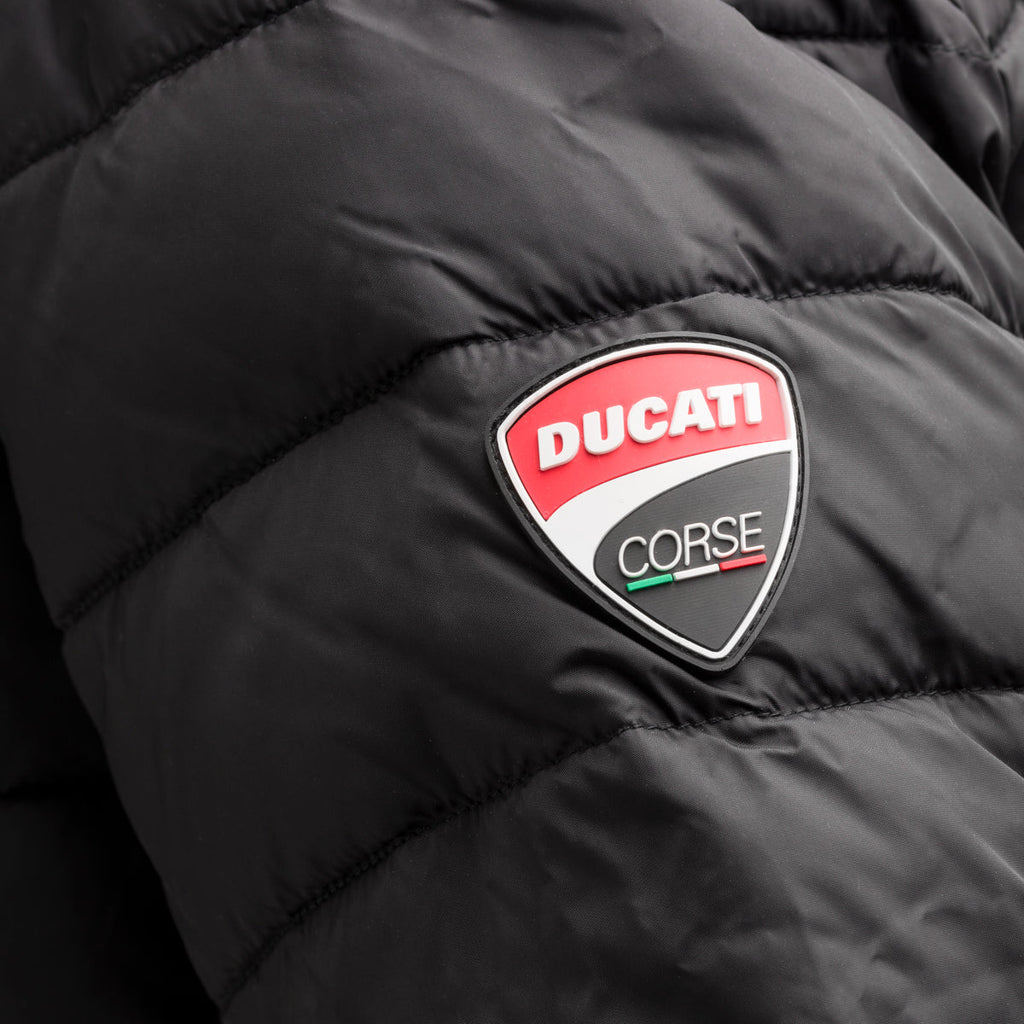 Piumino nero con badge Ducati Corse Anthony