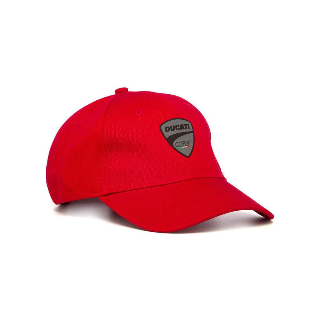 Cappellino rosso con badge gommato Ducati Corse