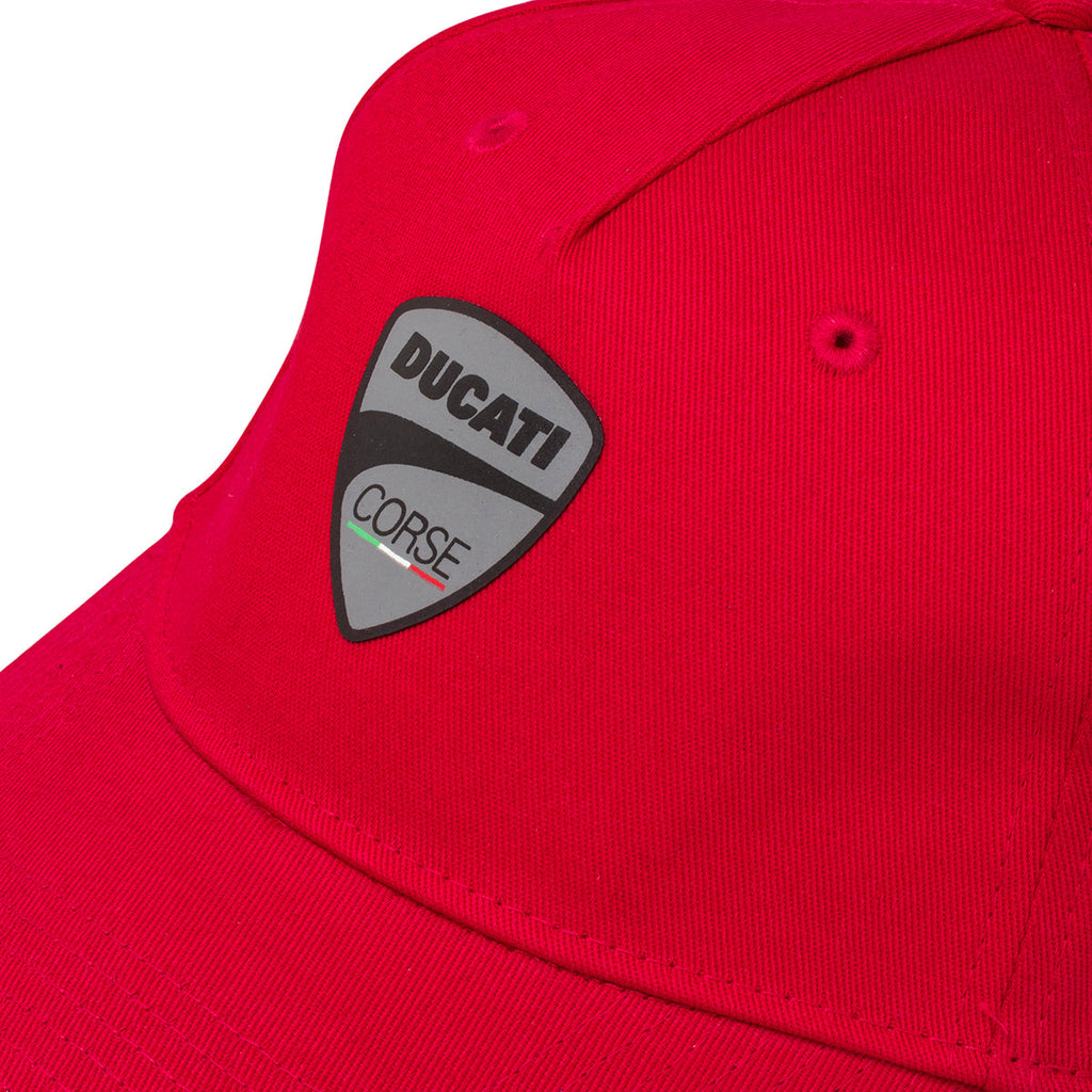 Cappellino rosso con badge gommato Ducati Corse