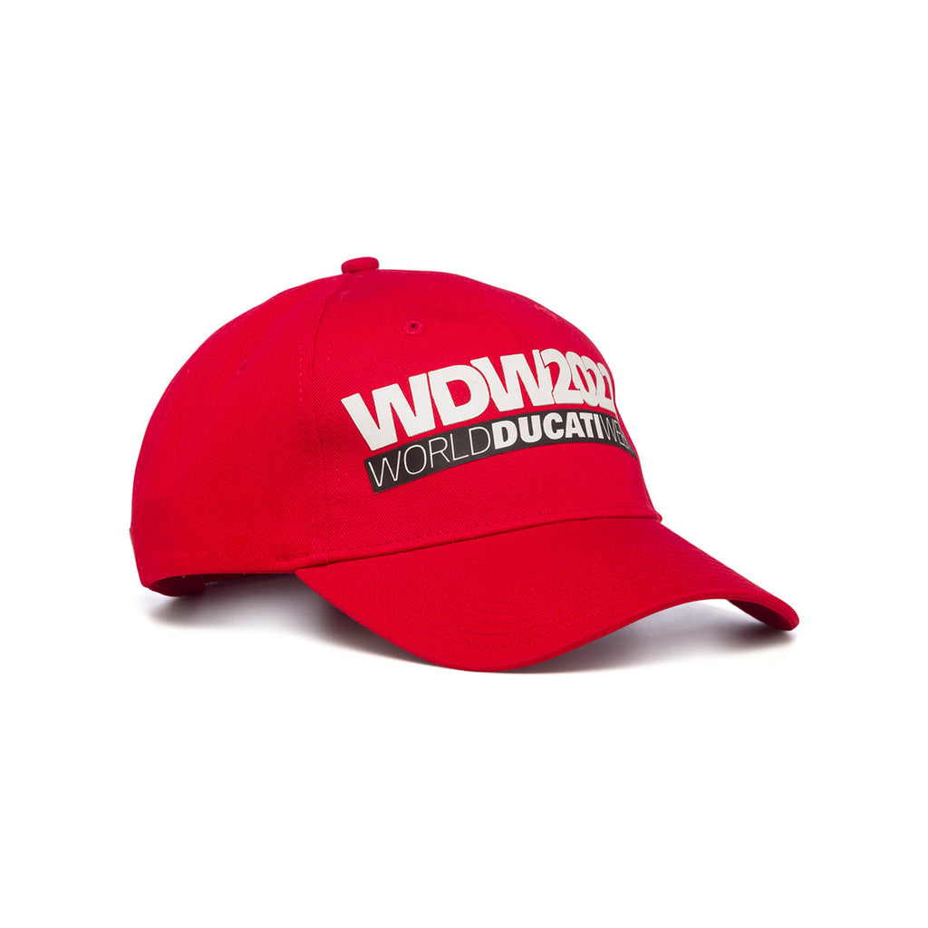 Cappellino rosso con logo World Ducati Week 2022