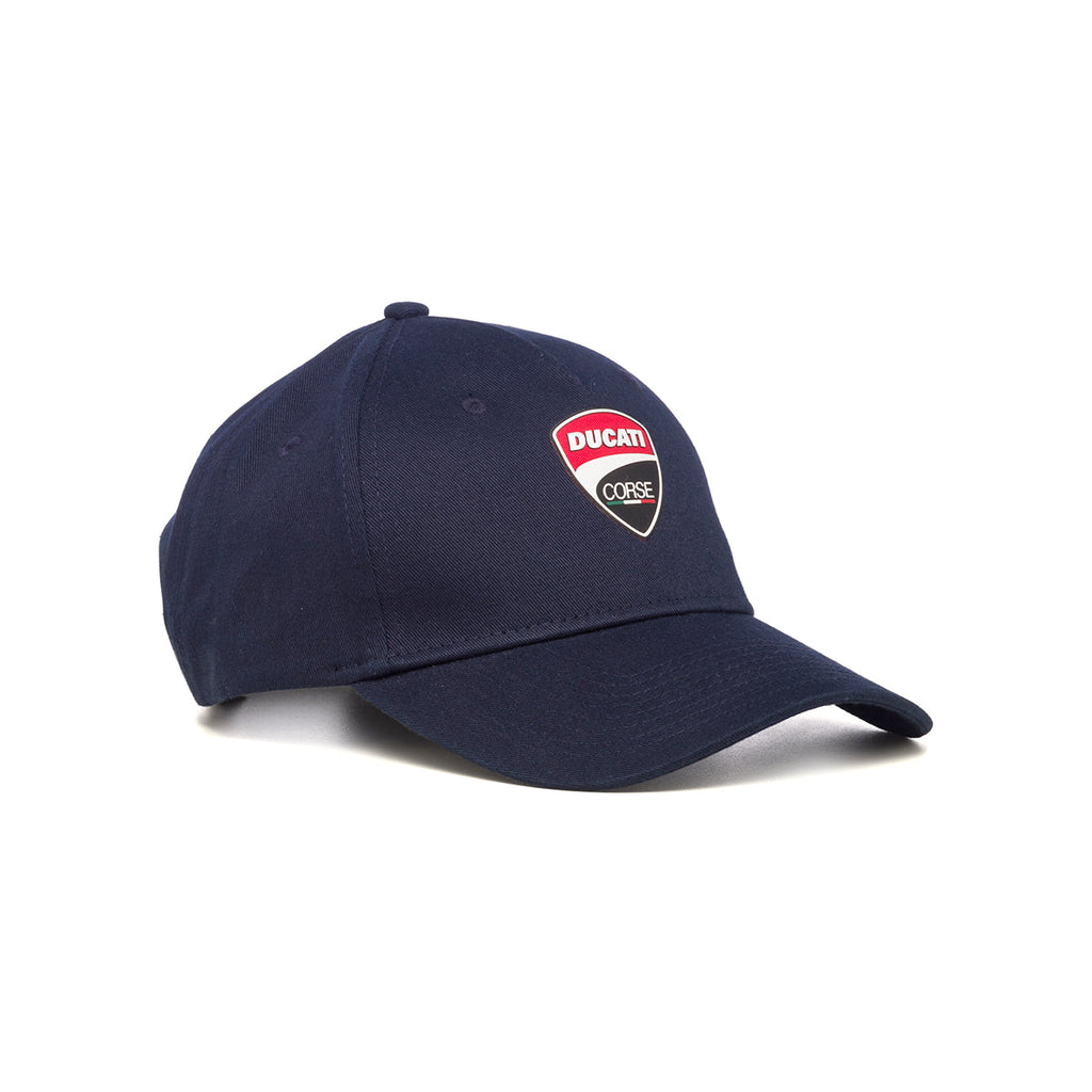 Cappellino blu navy con badge gommato Ducati Corse