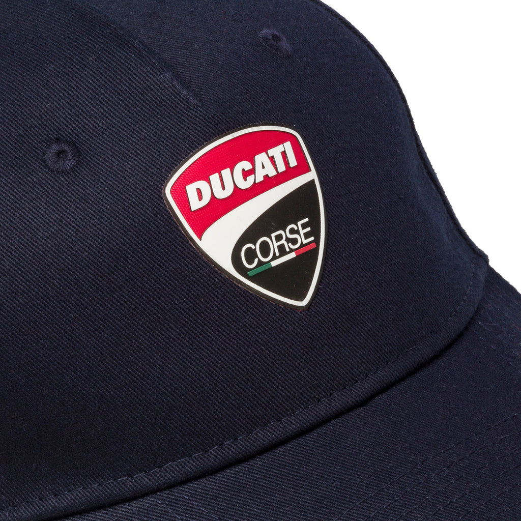 Cappellino blu navy con badge gommato Ducati Corse