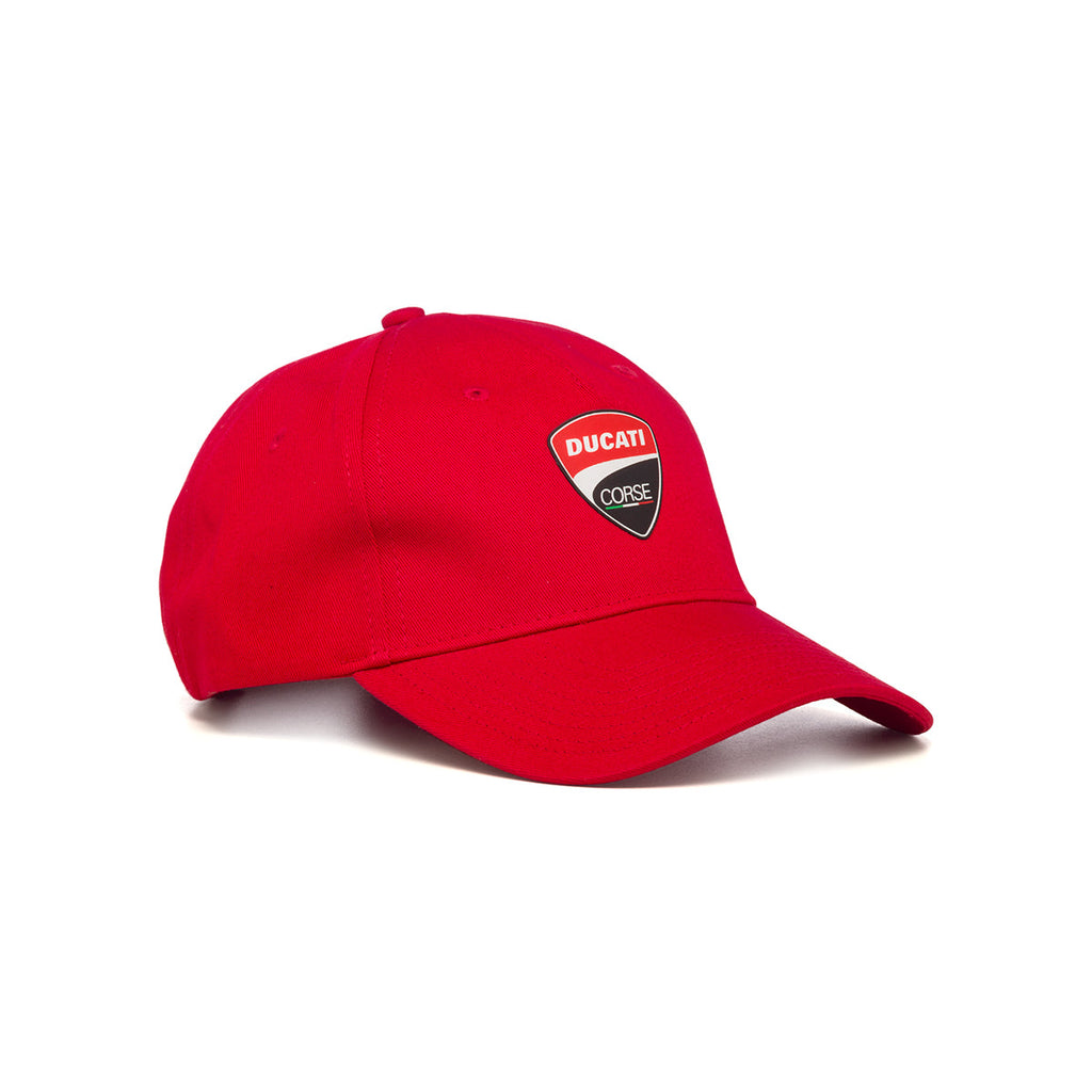 Cappellino rosso con badge gommato Ducati Corse