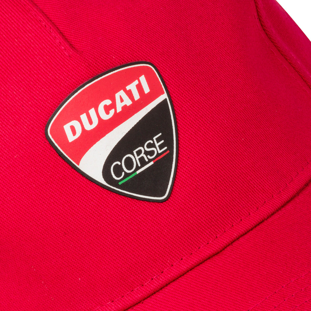 Cappellino rosso con badge gommato Ducati Corse