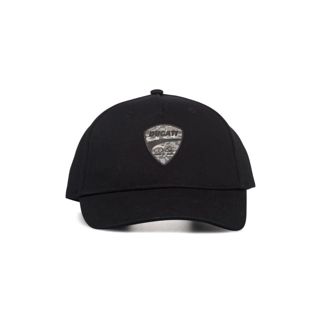 Cappellino nero con logo camouflage Ducati Corse