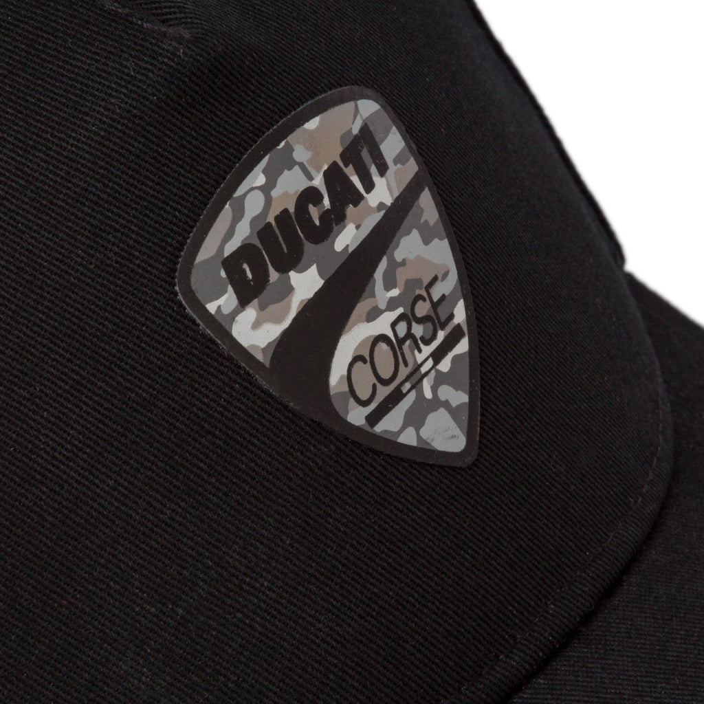 Cappellino nero con logo camouflage Ducati Corse