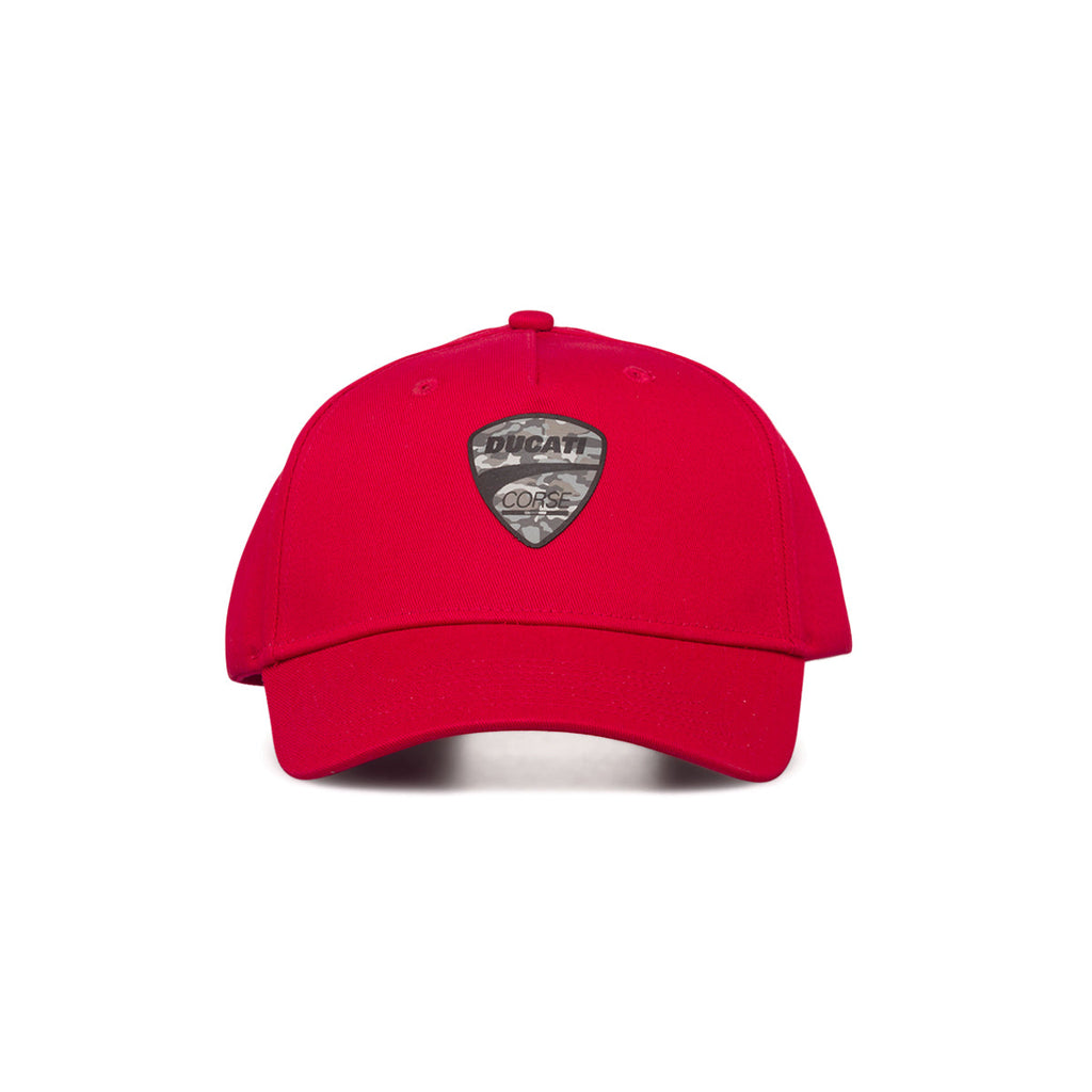 Cappellino rosso con logo camouflage Ducati Corse