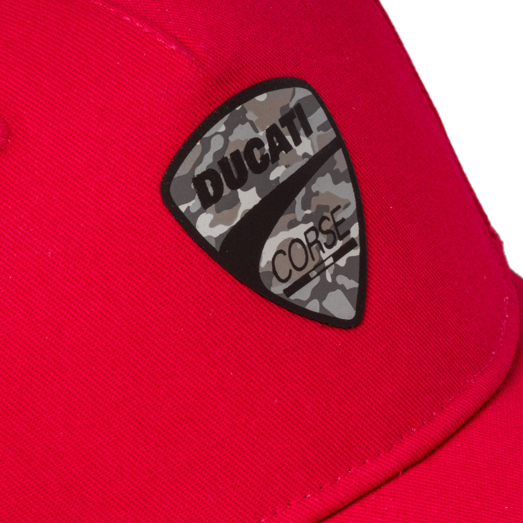 Cappellino rosso con logo camouflage Ducati Corse