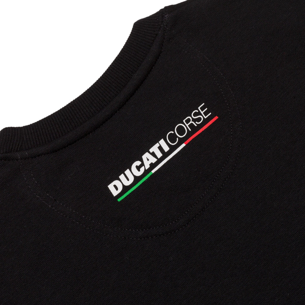 Felpa girocollo nera da bambino Ducati Graffiti Sweatshirt