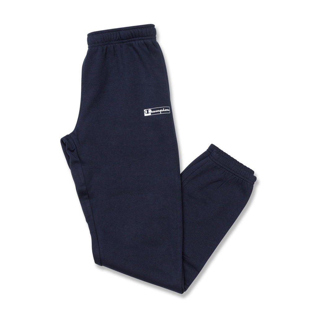 Pantaloni blu da bambino con logo sulla gamba Champion