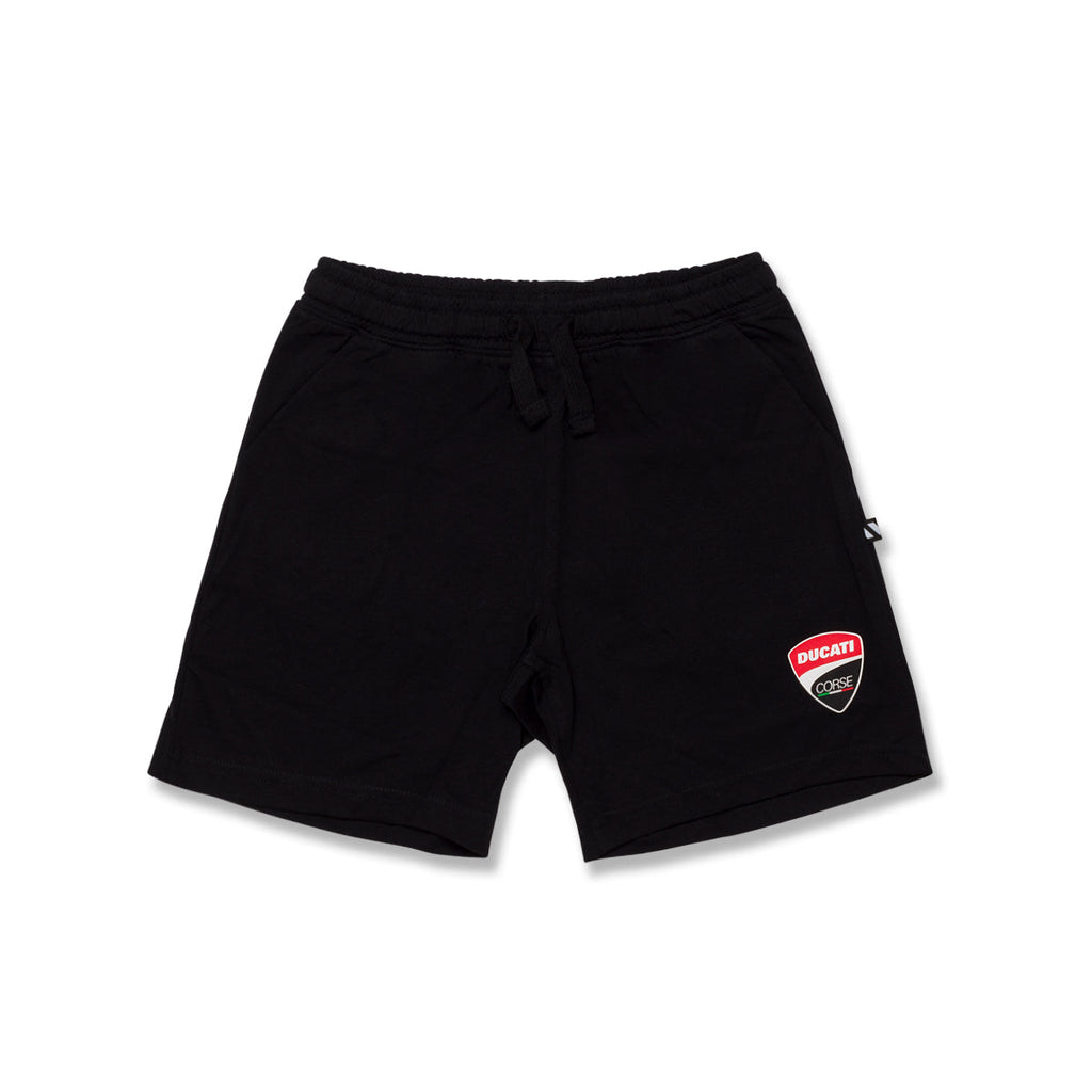 Pantaloncini sportivi neri da bambino Ducati Agar Shorts K