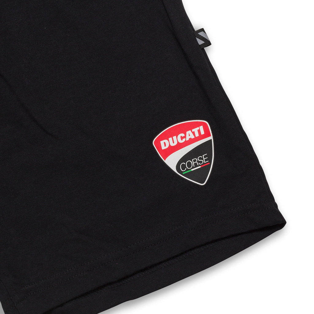 Pantaloncini sportivi neri da bambino Ducati Agar Shorts K