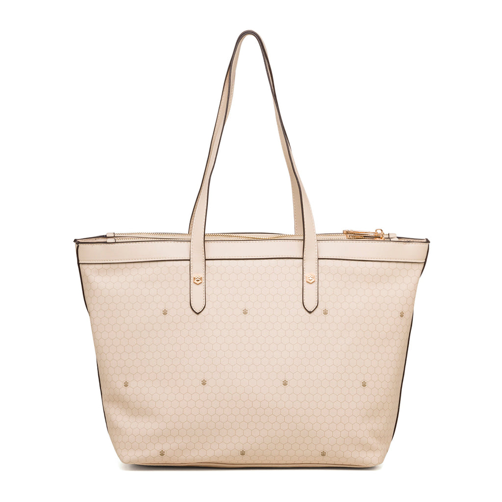 Borsa a spalla beige da donna Lumberjack Allegra